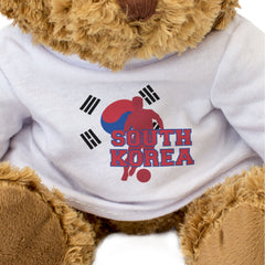 SOUTH KOREA FLAG (FOOTBALL) - Teddy Bear - Cute - Korean Soccer Fan Gift Present