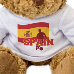 SPAIN FLAG (FOOTBALL) - Teddy Bear - Cute - Spanish Soccer Fan Gift Present