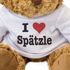 I LOVE SPÄTZLE - Teddy Bear - Cute Cuddly Soft Adorable - Gift Present