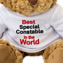 BEST SPECIAL CONSTABLE IN THE WORLD - Teddy Bear - Cute Cuddly - Gift Present