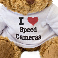 I LOVE SPEED CAMERAS - Teddy Bear - Cute Cuddly Soft Funny - Gift Present