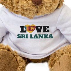 LOVE SRI LANKA (FLAG HEART) - Teddy Bear - Cute Funny - Souvenir Gift Present