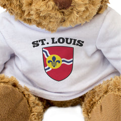 ST LOUIS CITY FLAG - Teddy Bear - Cute Cuddly Soft - Missouri Gift Present