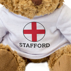 STAFFORD (ENGLAND FLAG ROUNDEL) - Teddy Bear - Cute - Funny Gift Present
