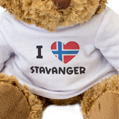 I LOVE STAVANGER (NORWAY FLAG) - Teddy Bear - Cute Cuddly Soft - Gift Present