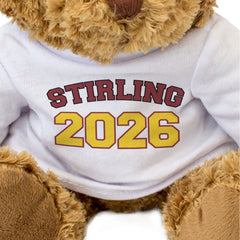 STIRLING 2026 - Teddy Bear - Cute Cuddly Soft - Scotland Graduation Gift Present