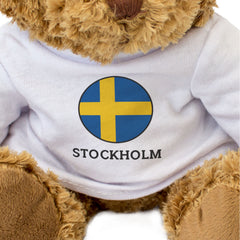STOCKHOLM (SWEDEN FLAG ROUNDEL) - Teddy Bear - Funny Souvenir Gift Present