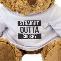 STRAIGHT OUTTA CROSBY - Teddy Bear - Cute - Funny Merseyside Gift Present