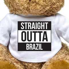 STRAIGHT OUTTA BRAZIL - Teddy Bear - Cute Funny Souvenir Gift Present - Image 2