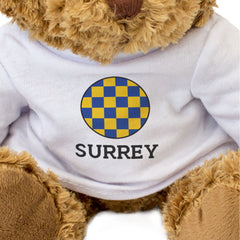 SURREY COUNTY FLAG ROUNDEL - Teddy Bear - Cute Cuddly Soft - Gift Present