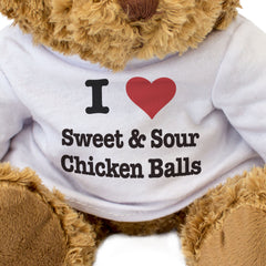 I Love Sweet & Sour Chicken Balls - Teddy Bear
