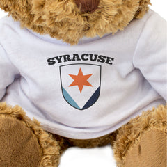 SYRACUSE CITY FLAG - Teddy Bear - Cute Cuddly Soft - New York Gift Present