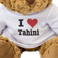 I LOVE TAHINI - Teddy Bear - Cute Cuddly Soft Adorable - Gift Present
