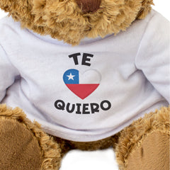 TE QUIERO (CHILE FLAG) - Teddy Bear - I Love You - Cute Romantic Gift Present