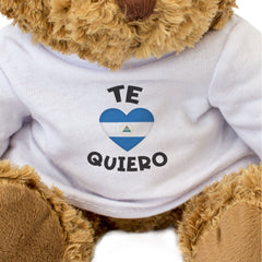 TE QUIERO (NICARAGUA FLAG) - Teddy Bear - I Love You - Romantic Gift Present