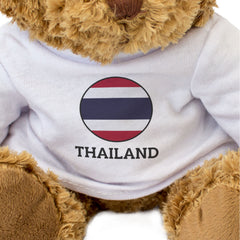 THAILAND FLAG ROUNDEL - Teddy Bear - Cute Cuddly Soft - Thai Gift Present