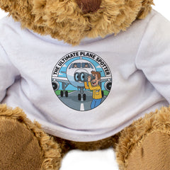 THE ULTIMATE PLANE SPOTTER - Teddy Bear - Funny Plane Spotting Gift Present
