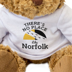 THERE'S NO PLACE LIKE NORFOLK - Teddy Bear - Cute Cuddly Soft - Gift Present