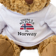 THERE'S NO PLACE LIKE NORWAY - Teddy Bear - Cute Cuddly - Norwegian Gift Present
