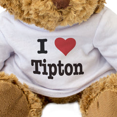 I LOVE TIPTON - Teddy Bear - Cute Cuddly Soft Adorable - Gift Present