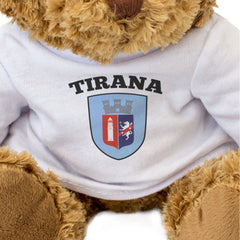 TIRANA CITY FLAG - Teddy Bear - Cute Cuddly Soft - Albania Gift Present