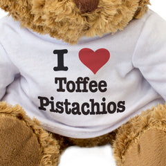 I LOVE TOFFEE PISTACHIOS - Teddy Bear - Cute Cuddly Soft Adorable - Gift Present