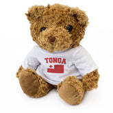 TONGA + FLAG - Teddy Bear - Cute Funny Tongan Souvenir Gift Present - Image 1
