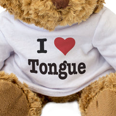 I LOVE TONGUE - Teddy Bear - Cute Cuddly Soft - Scotland Gift Present