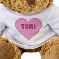 TORI (PINK HEART) - Teddy Bear - Cute - Romantic Valentines Day Gift Present