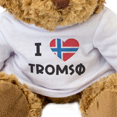 I LOVE TROMSØ (NORWAY FLAG) - Teddy Bear - Cute Cuddly Soft - Gift Present