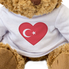 TURKEY FLAG HEART - Teddy Bear - Cute Cuddly Soft - Turkish Gift Present