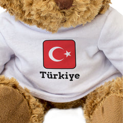 TÜRKIYE FLAG SQUARE - Teddy Bear - Cute Funny - Turkish Souvenir Gift Present