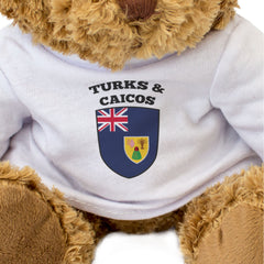 TURKS & CAICOS FLAG - Teddy Bear - Cute Cuddly Soft Adorable - Gift Present