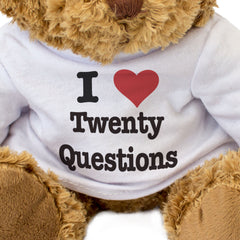 I LOVE TWENTY QUESTIONS - Teddy Bear - Cute Cuddly Soft Adorable - Gift Present