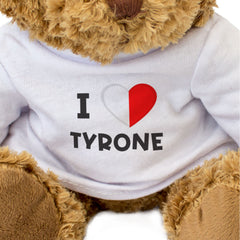 I LOVE TYRONE (COUNTY COLOURS FLAG) - Teddy Bear - Cute - Ireland Gift Present