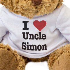 I LOVE UNCLE SIMON - Teddy Bear - Cute Cuddly Soft Adorable - Gift Present