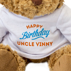 HAPPY BIRTHDAY UNCLE VINNY - Teddy Bear - Cute Cuddly Soft - Gift Present