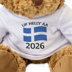 UP HELLY AA 2026 (SHETLAND FLAG) - Teddy Bear - Viking Festival Gift Present