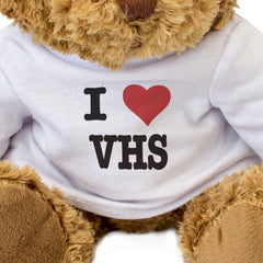 I LOVE VHS - Teddy Bear - Cute Cuddly Soft Adorable - Gift Present