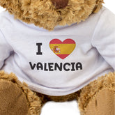 I Love Valencia (Spain Flag) - Teddy Bear