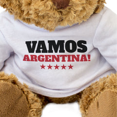 VAMOS ARGENTINA! - Teddy Bear - Cute Funny - Argentinian Sports Fan Gift Present