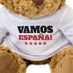 VAMOS ESPAÑA! - Teddy Bear - Cute Funny Soft - Spanish Sports Fan Gift Present
