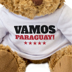 VAMOS PARAGUAY! - Teddy Bear - Cute Funny - Paraguayan Sports Fan Gift Present