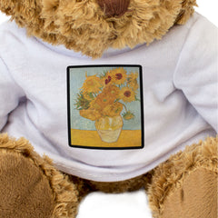 VAN GOGH SUNFLOWERS PAINTING - Teddy Bear - Cute Cuddly- Art Fan Gift Present