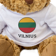 VILNIUS (LITHUANIA FLAG ROUNDEL) - Teddy Bear - Funny Souvenir Gift Present