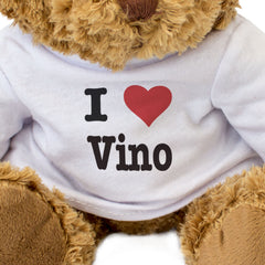I LOVE VINO - Teddy Bear - Cute Cuddly Soft - Funny Wine Gift Present