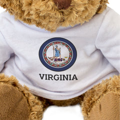 VIRGINIA FLAG ROUNDEL - Teddy Bear - Cute Cuddly Soft - USA Gift Present