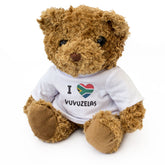 I LOVE VUVUZELAS (SOUTH AFRICA FLAG) - Teddy Bear - Cute Funny - Gift Present