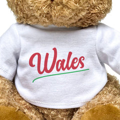 WALES (SCRIPT) - Teddy Bear - Cute Cuddly Soft Funny - Welsh Cymru Gift Present