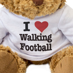 I LOVE WALKING FOOTBALL - Teddy Bear - Cute Cuddly Soft Adorable - Gift Present